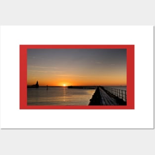 January sunrise at the mouth of the River Blyth - Panorama Posters and Art